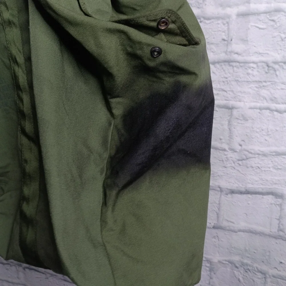 Vintage US Military Flyer Kit Bag OD Green Canvas Duffel Heavy Duty Carry  s12